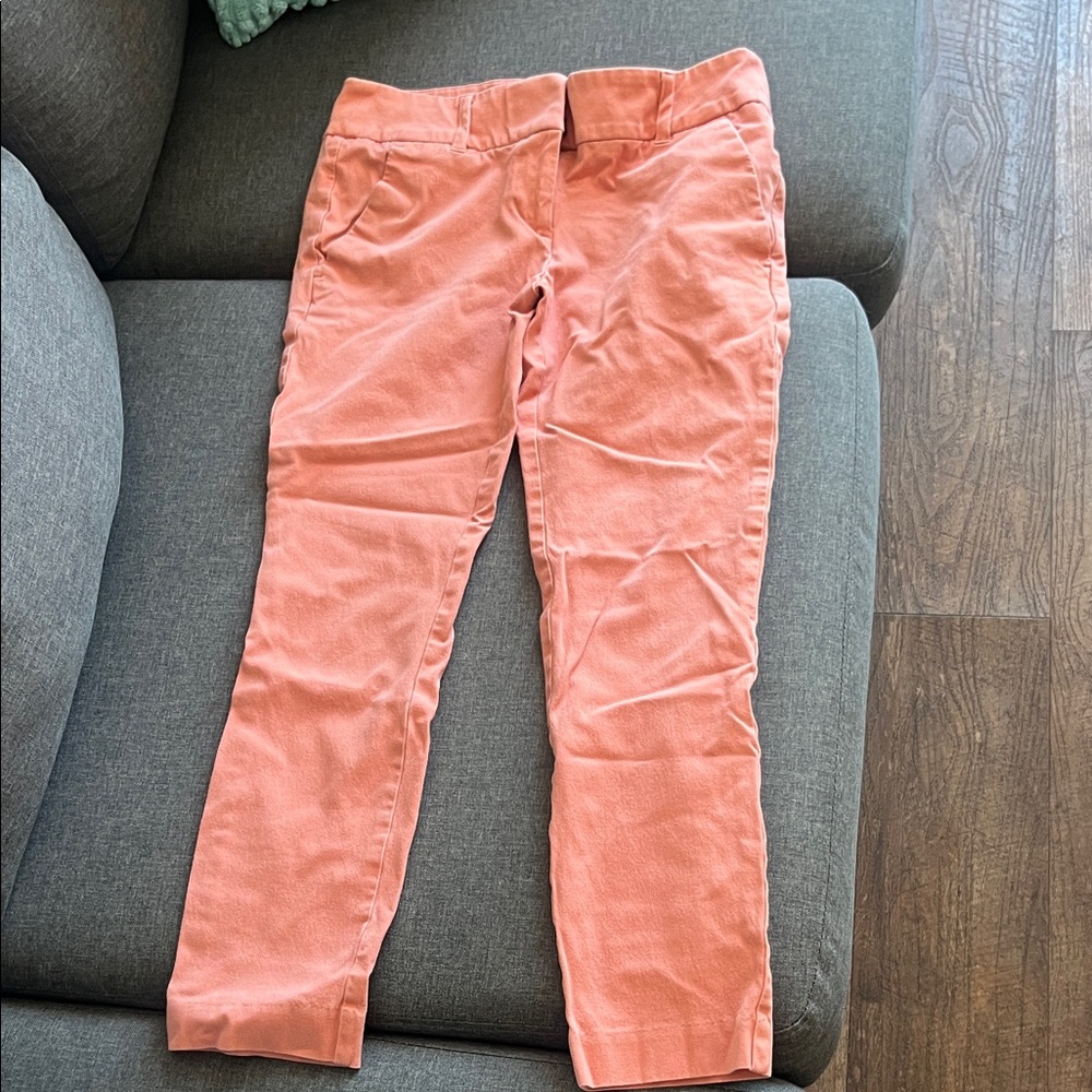 LOFT Coral Slim Ankle Corduroy Pants